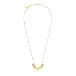 Collar corto con baño de oro 18 kt sobre plata y detalle Bold Bear^TOUS Clearance