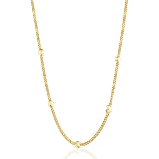 Collar corto con baño de oro 18 kt sobre plata motivos Bold Motif^TOUS Outlet