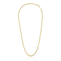 Collar corto con baño de oro 18 kt sobre plata motivos Bold Motif^TOUS Outlet