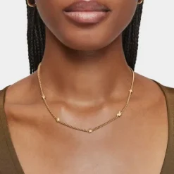 Collar corto con baño de oro 18 kt sobre plata motivos Bold Motif^TOUS Outlet