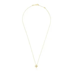 Collar corto cruz de oro y diamantes Basics^TOUS Hot