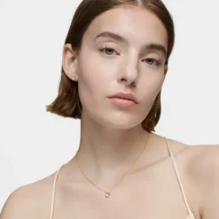 Collar corto de oro y cuarzo cristal de roca Color Pills^TOUS Online