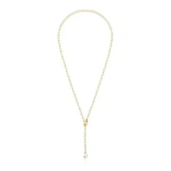 Collar corto de oro y perla cultivada Hold Oval^TOUS Online