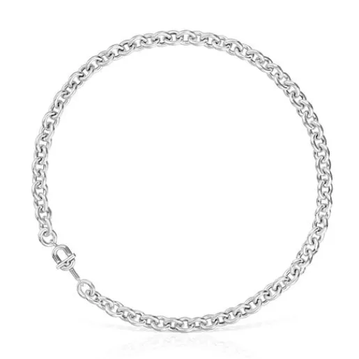 Collar corto de plata 45 cm MANIFESTO^TOUS Online