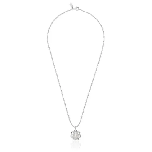 Collar corto de plata flor y perla cultivada Sugar Party^TOUS Discount