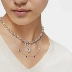 Collar corto de plata, gemas y perla cultivada Basic Colors^TOUS Outlet