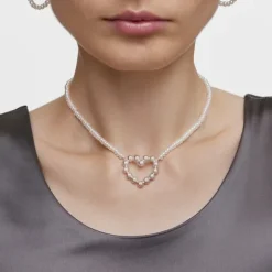 Collar corto de plata motivo corazón y perlas cultivadas Sugar Party^TOUS Online