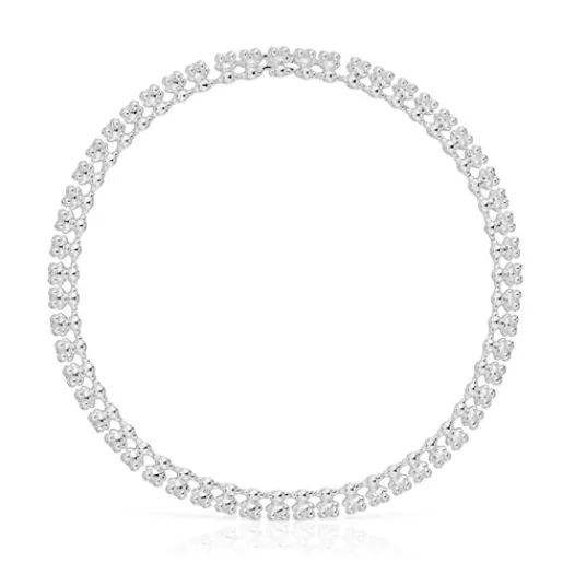 Collar corto de plata motivos oso grande Bold Bear^TOUS Online