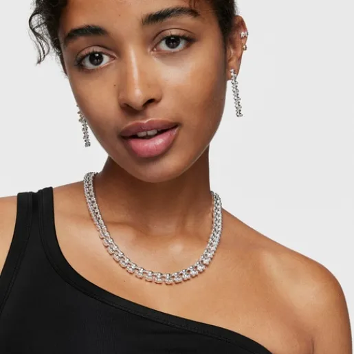 Collar corto de plata motivos oso grande Bold Bear^TOUS Online