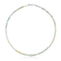 Collar corto de plata y berilos multicolor Basic Colors^TOUS New