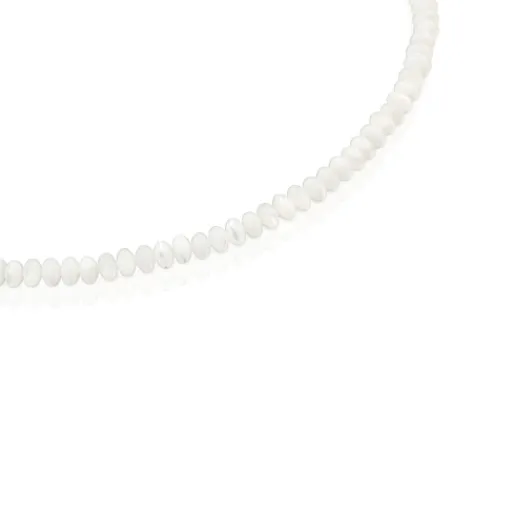 Collar corto de plata y nácar Basic Colors^TOUS Discount