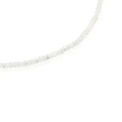 Collar corto de plata y piedra luna Basic Colors^TOUS Hot