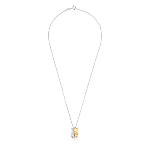 Collar corto doble oso bicolor My Other Half^TOUS Hot