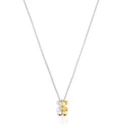 Collar corto doble oso pequeño bicolor My Other Half^TOUS Sale
