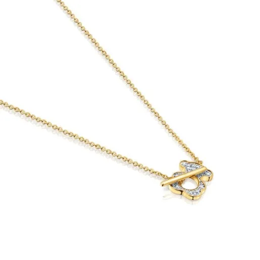 Collar corto oso de oro y diamantes I-Bear^TOUS