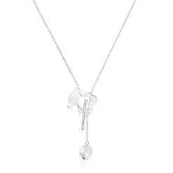 Collar corto oso de plata y perla cultivada I-Bear^TOUS Discount