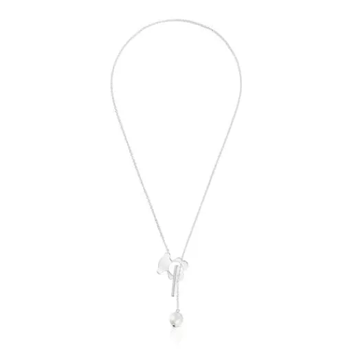 Collar corto oso de plata y perla cultivada I-Bear^TOUS Discount