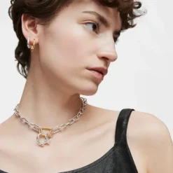 Collar corto XXL de plata Hold Oval^TOUS Outlet