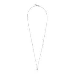 Collar cruz de oro blanco con diamantes Les Classiques^TOUS