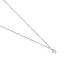 Collar cruz de oro blanco con diamantes Les Classiques^TOUS