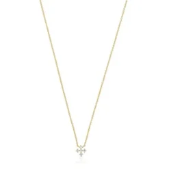 Collar cruz de y 0,08 ct de diamantes Les Classiques^TOUS Hot