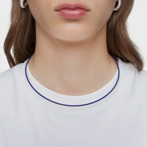 Collar de IP lila 2 mm Mesh Tube^TOUS Sale