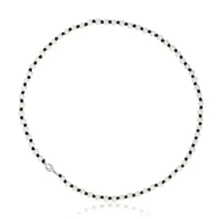 Collar de nylon negro con perlas cultivadas 50 cm MANIFESTO^TOUS Sale