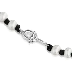 Collar de nylon negro con perlas cultivadas 42 cm MANIFESTO^TOUS Best