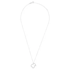 Collar de oro blanco con diamantes motivo oso mediano Icon Gems^TOUS Outlet