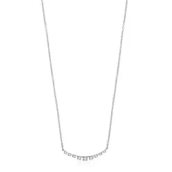 Collar de oro blanco con diamantes Riviere^TOUS Online