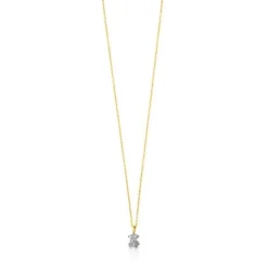 Collar  de oro blanco y diamantes Puppies^TOUS Online