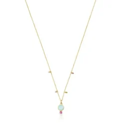 Collar de con calcedonia y gemas Virtual Garden^TOUS Clearance