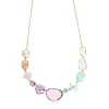 Collar de oro con once gemas multicolores y perlas Vita^TOUS Hot