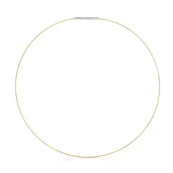 Collar de oro y acero Mesh Tube^TOUS New