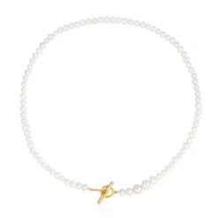 Collar de perlas cultivadas con baño de oro 18 kt sobre plata Lure^TOUS Best