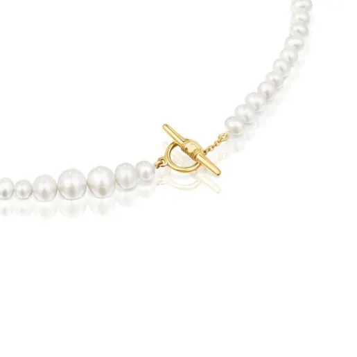 Collar de perlas cultivadas con baño de oro 18 kt sobre plata Lure^TOUS Best