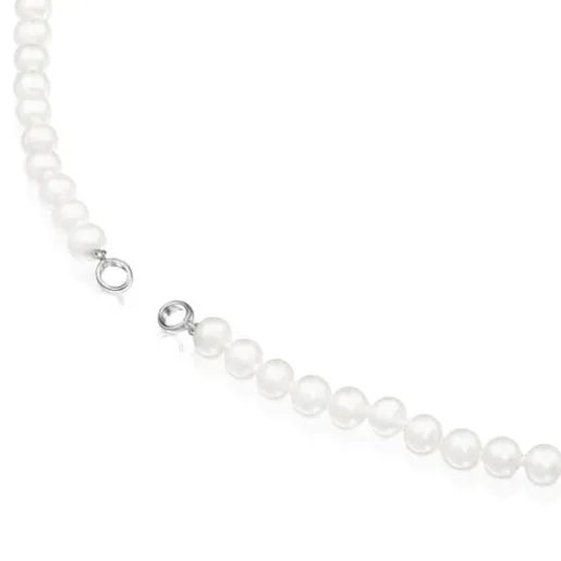 Collar de perlas de 6mm y Hold^TOUS Clearance