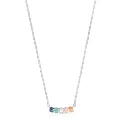 Collar de plata con gemas Mini Color^TOUS New