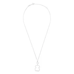 Collar de plata motivo oso New Silueta^TOUS Discount