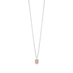 Collar de y cuarzo rosa facetado Color^TOUS