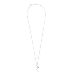 Collar de plata y rodolita flor Bold Motif^TOUS Best
