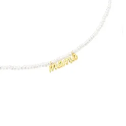 Collar Mama con baño de oro 18 kt sobre plata y perlas cultivadas Mama^TOUS Sale