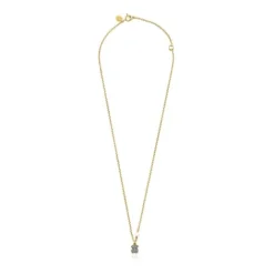 Collar oso con baño de oro 18 kt sobre plata, diamantes y perla Nocturne^TOUS Outlet