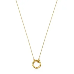 Collar pequeño con baño de oro 18 kt sobre plata Hold^TOUS Hot
