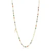 Collar rosario con baño de oro 18 kt sobre plata y gemas y motivo cruz Tamara Falcó X^TOUS