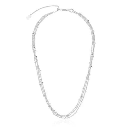 Collar triple corto de plata Basicos^TOUS Sale