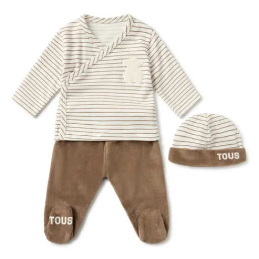 Conjunto de bebé de recién nacido Classic beige^TOUS