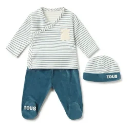 Conjunto de bebé de recién nacido Classic azul^TOUS Outlet