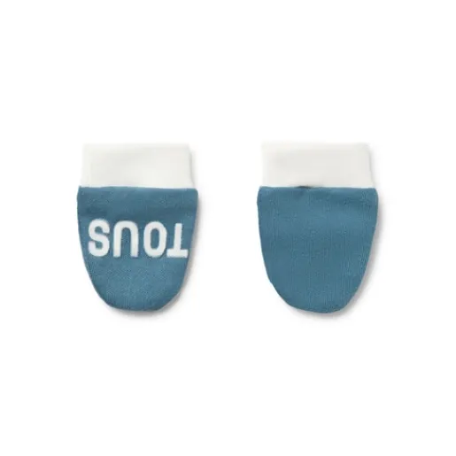 Conjunto de bebé gorro y manoplas Classic azul^TOUS Best