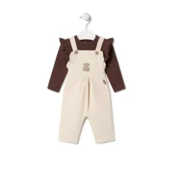 Conjunto de niña a rayas y liso Pink rosa^TOUS Online